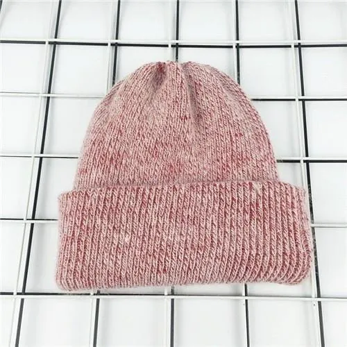 2017 New Winter Hat for Women Rabbit Cashmere Knitted Beanies Thick Warm Vogue Ladies Wool Angora Hat Female Beanie Hats