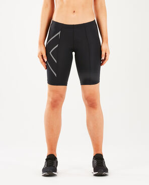 2XU Women's Compression Short- WA1932B (BLK/BLK)