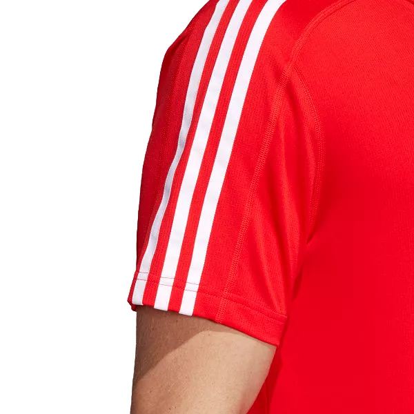 3 x Adidas Mens D2d 3-Stripes Training Active Tee T-Shirt