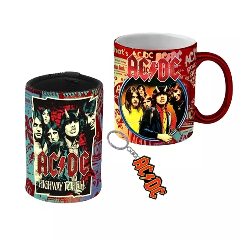 ACDC Mug Can Cooler Key ring