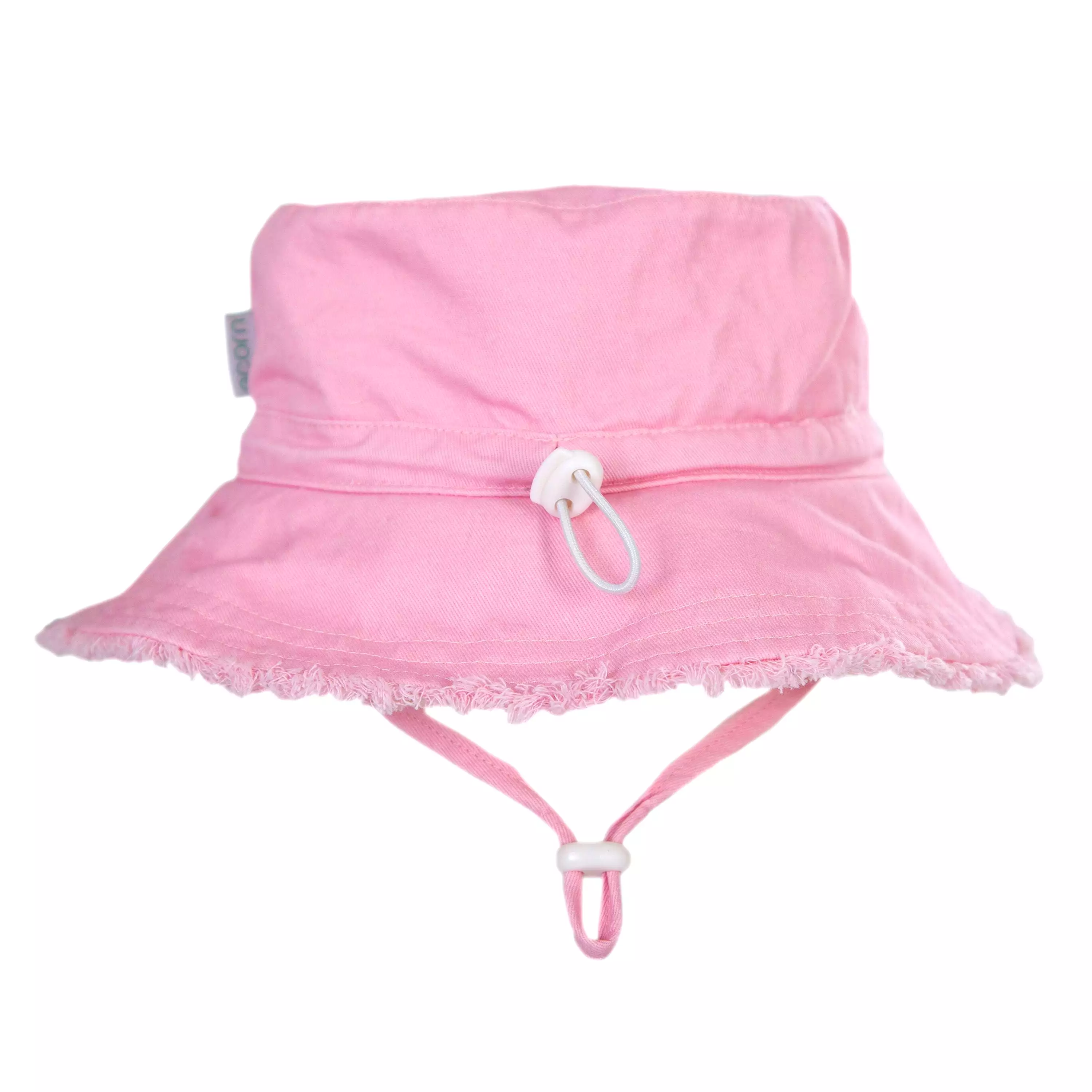 Acorn Kids Frayed Bucket Hat - STRAWBERRY