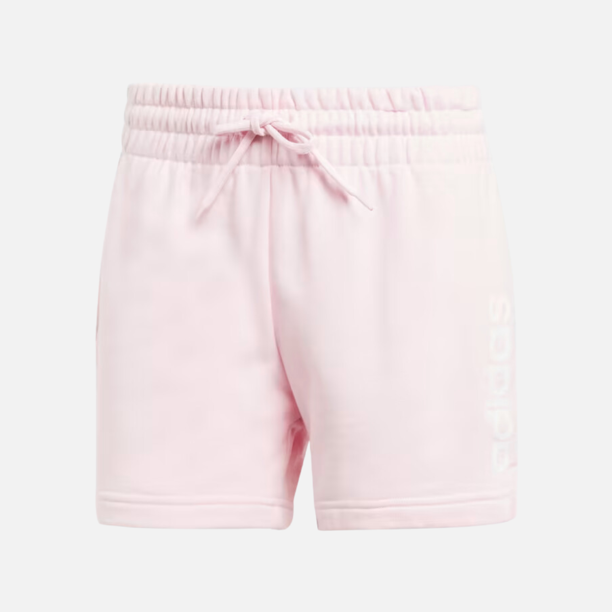 Adidas Essential Linear French Terry Women's Short -Clear Pink/White