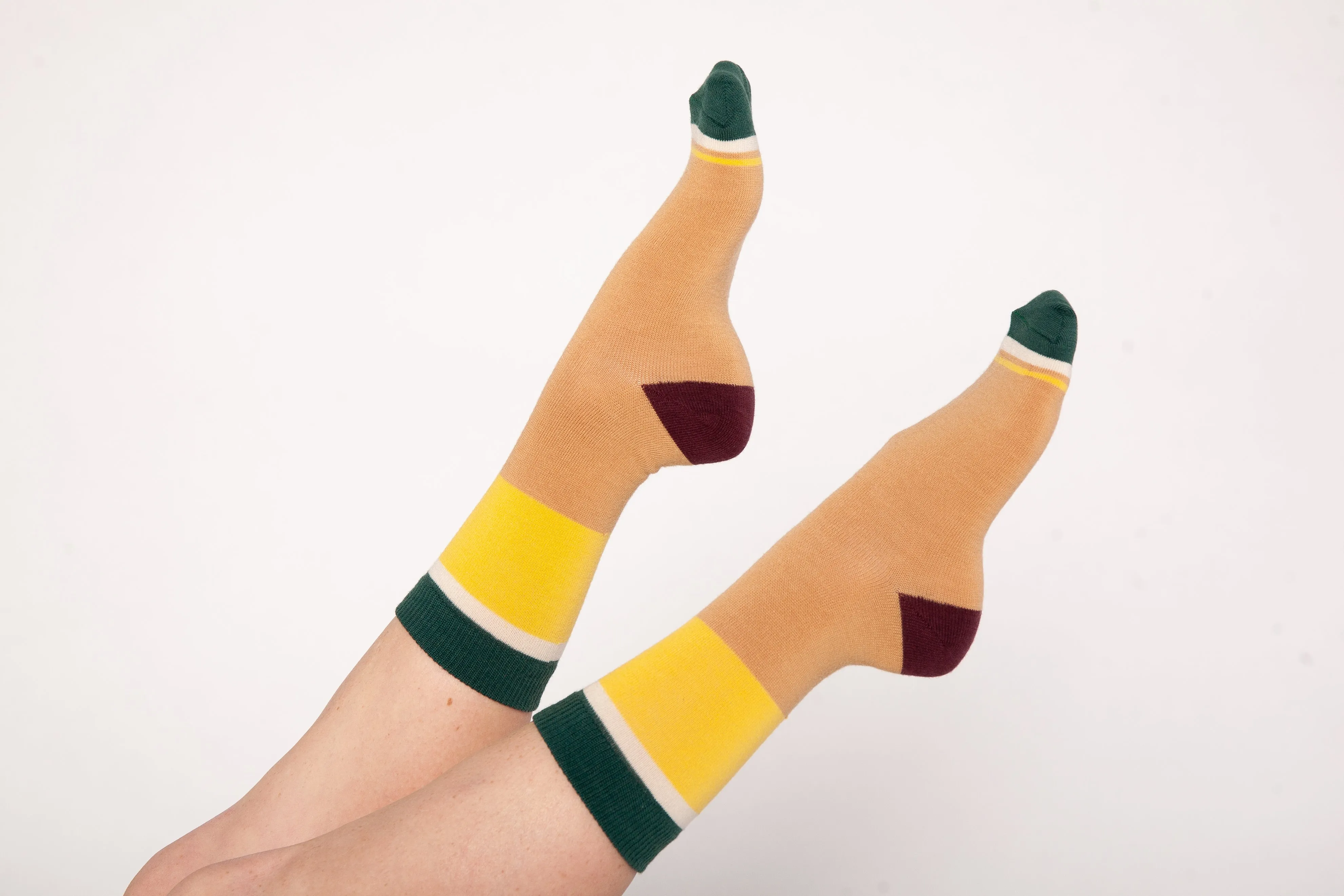 Adult Merino Wool Socks, Yellow