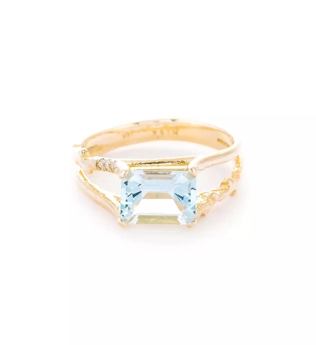 Aquamarine Floating Ring