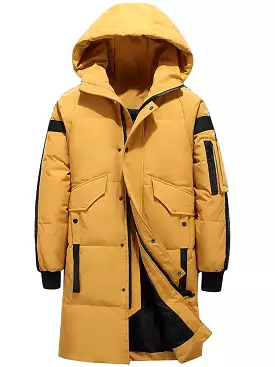 ASHORESHOP Winter Down Jacket Men 80% White Duck Down Jacket