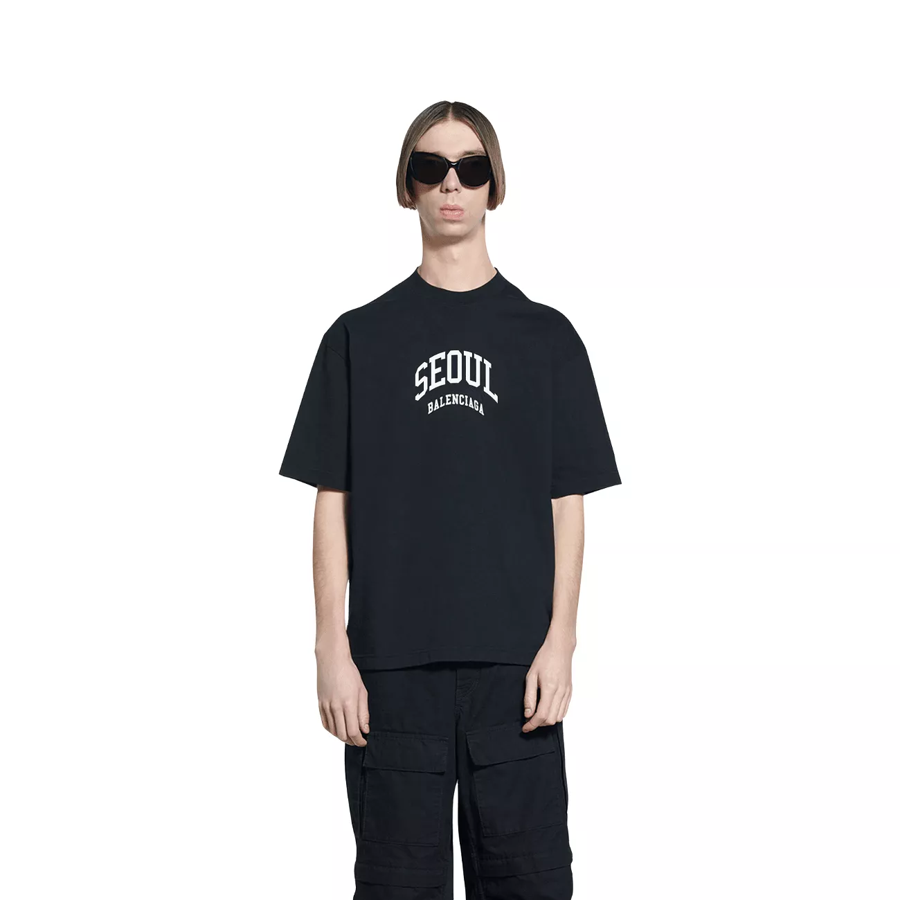 Balenciaga Cities Seoul Medium Fit Men's T-Shirt