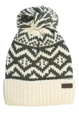 Barbour Mens 'Fairisle' Pom Knit Beanie Hat