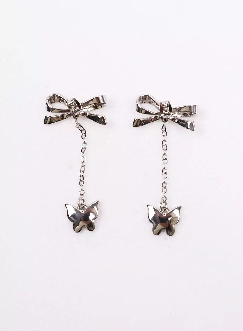 Bowknot Chain Earrings IJ419