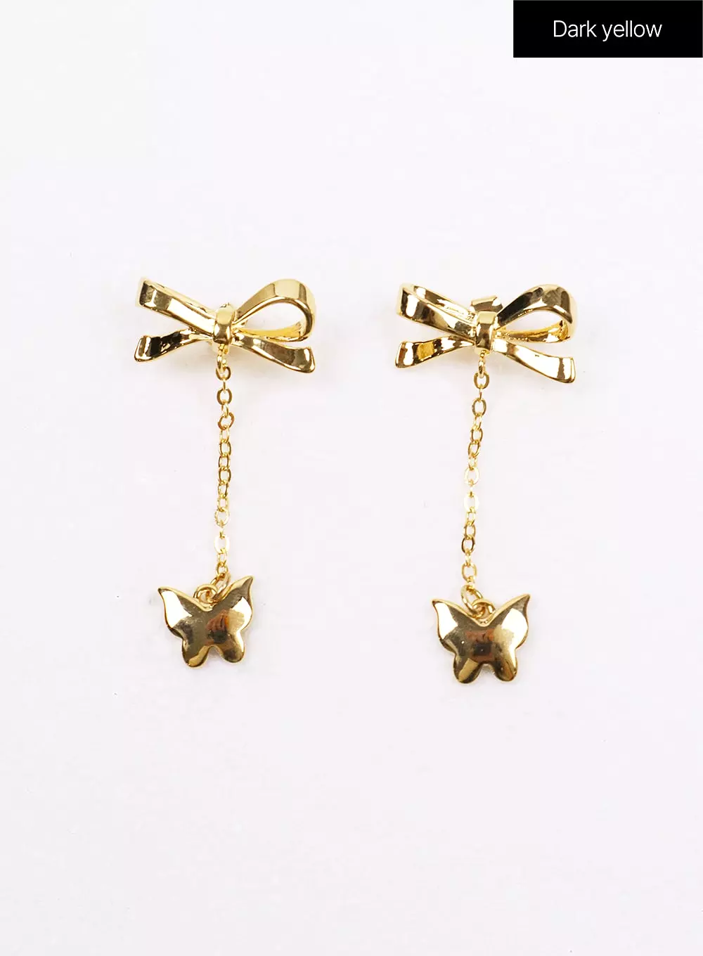 Bowknot Chain Earrings IJ419