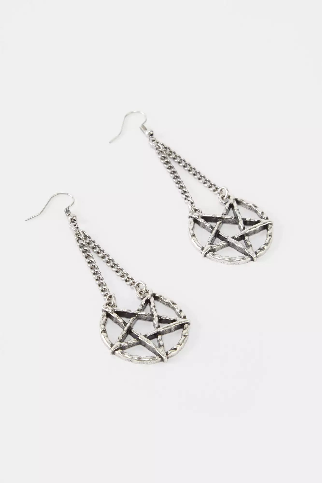 Broken Seal Pentagram Earrings