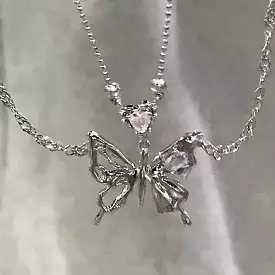 Butterfly Gem Necklace