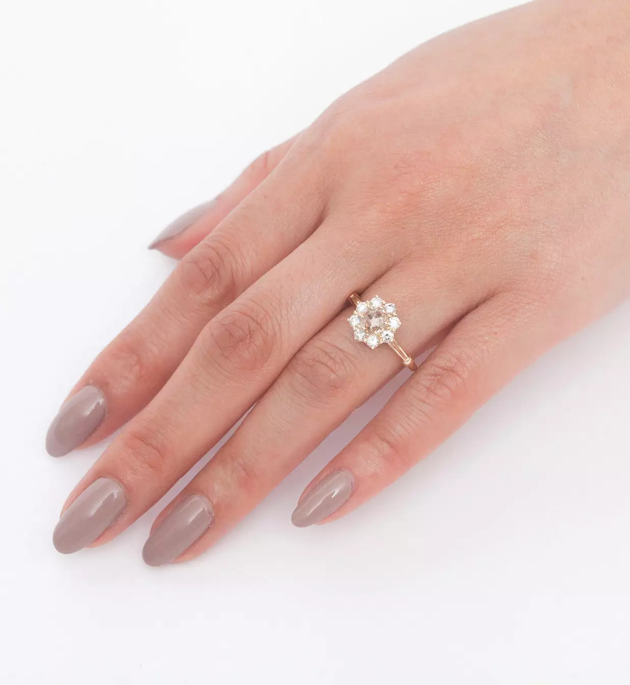 Champagne Diamond Petite Celestine Ring