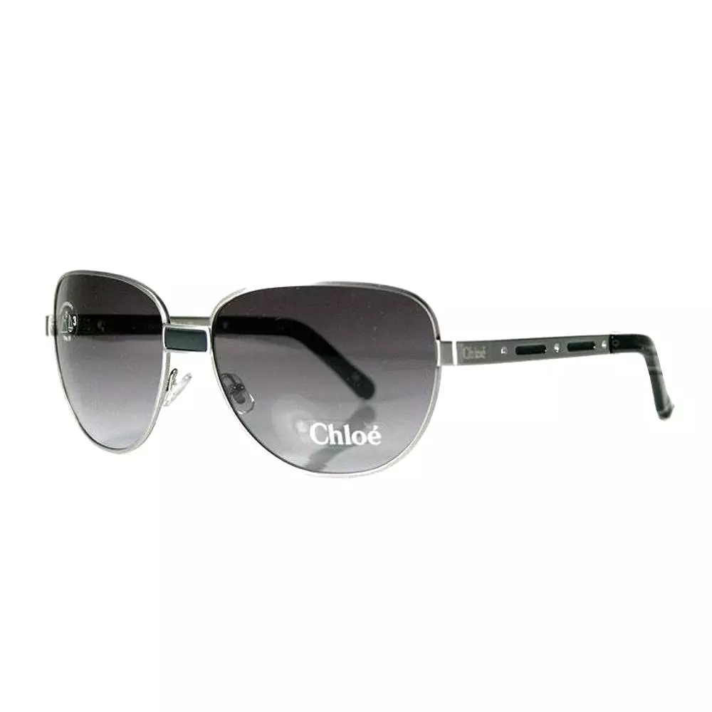 Chloe 2166 Sunglasses 2166 Black Frame with BLUE GRADIENT CL01 (CHLS1005) (S) Women's