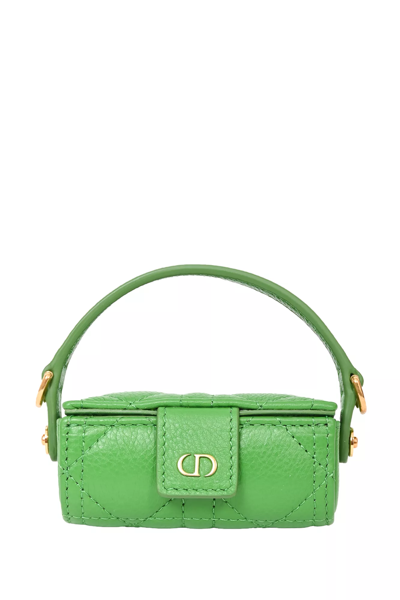 Christian Dior 2022 Green Caro Lipstick Bag with Chain