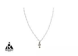 Chrome Hearts Baby Fat With Twist Necklace Silver/White Gold