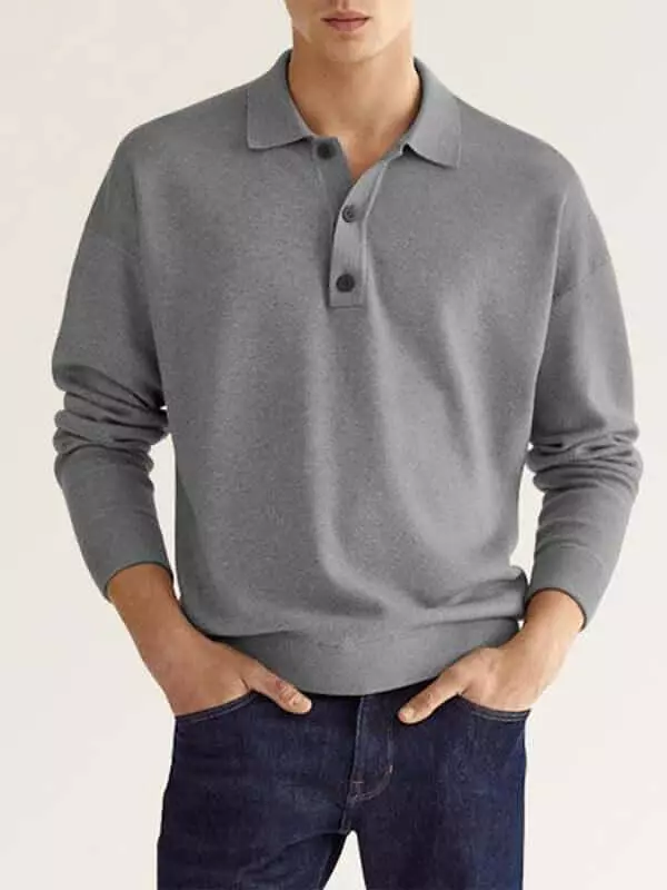 Classic Collar Men Polo Shirt