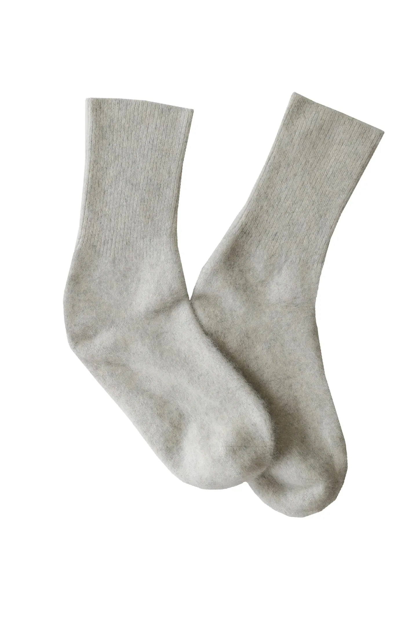 C.T.Plage Wool Socks in Light Grey 