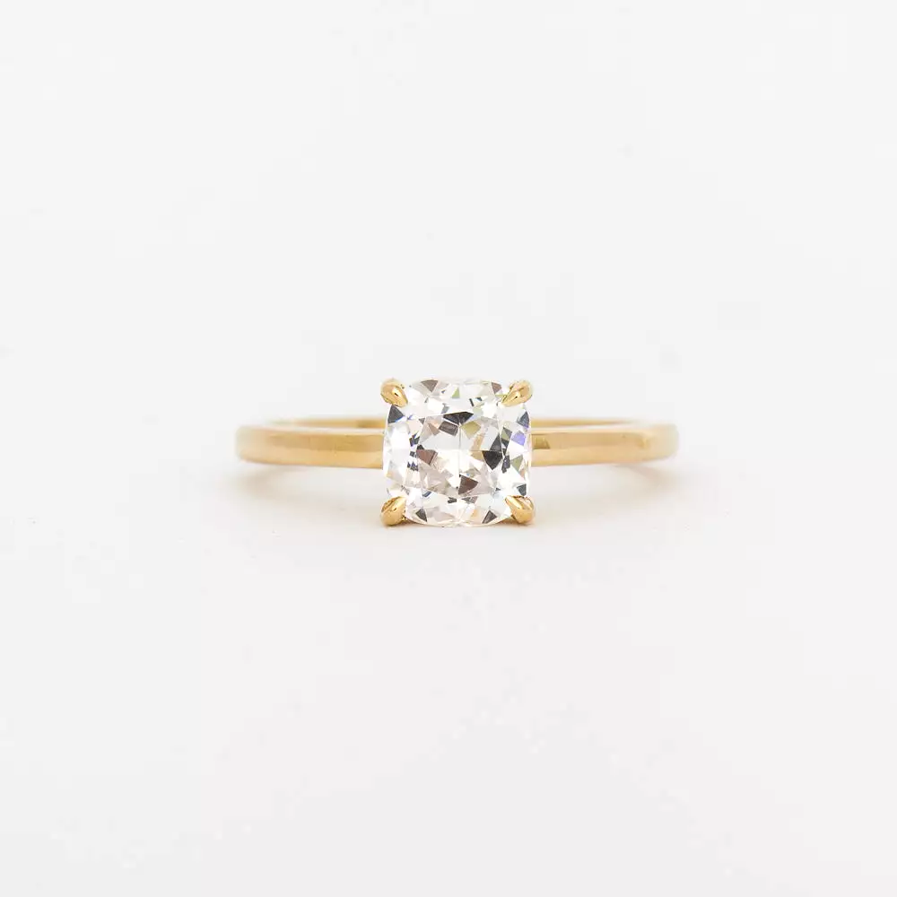 Cushion-Cut Canopy Solitaire