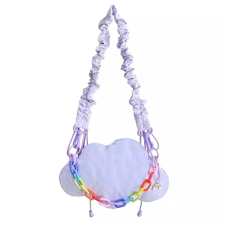 CUTE PASTEL PURPLE CLOUDS BAG BY20001