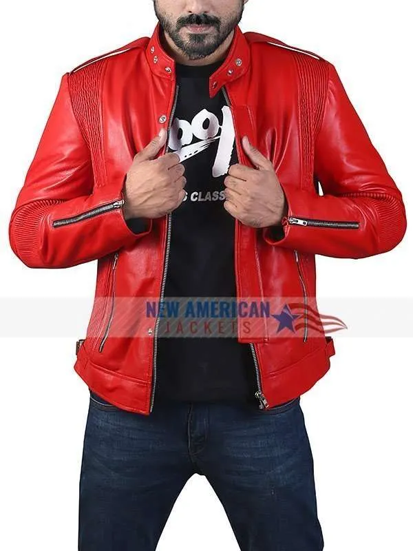 Daft Punk Orange Leather Jacket | New American Jackets