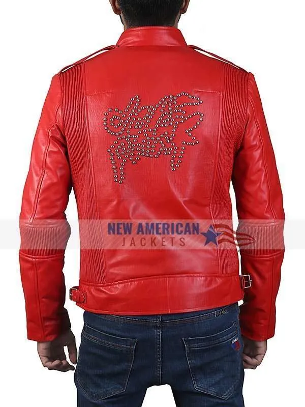 Daft Punk Orange Leather Jacket | New American Jackets