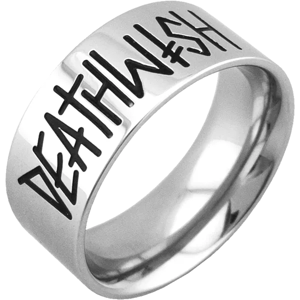 Deathwish Band Ring / Silver