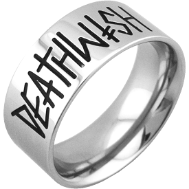 Deathwish Band Ring / Silver