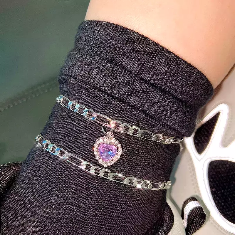 Diamond Heart Anklet