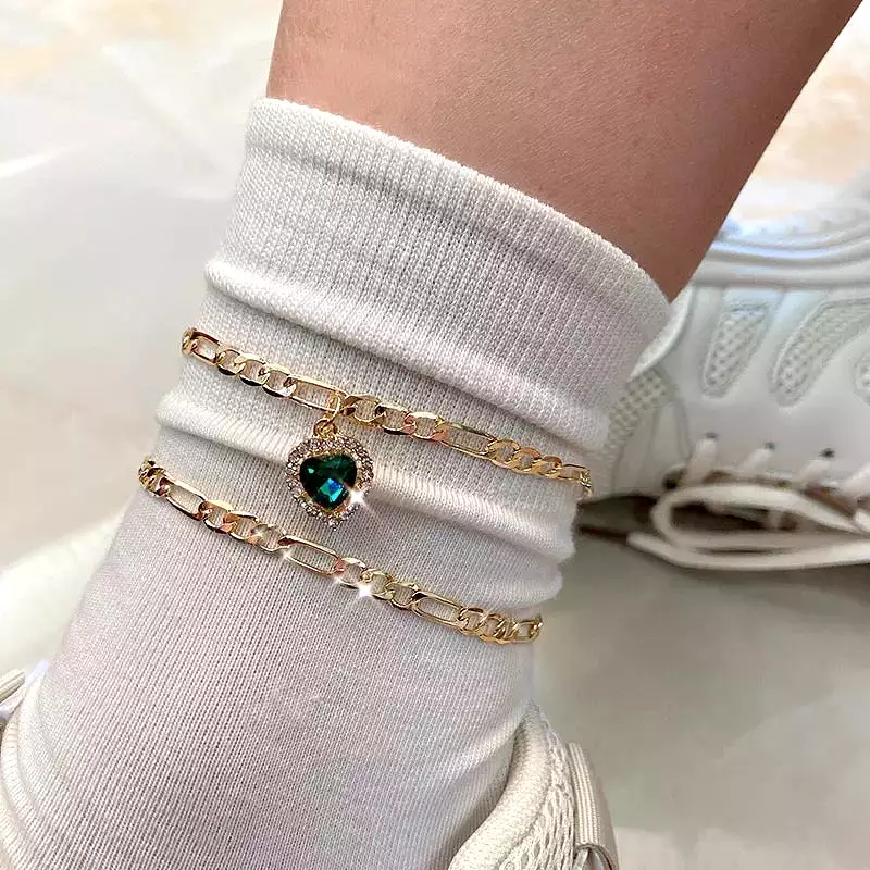 Diamond Heart Anklet