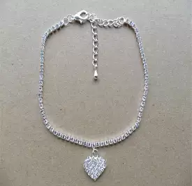 Diamond Heart Anklet