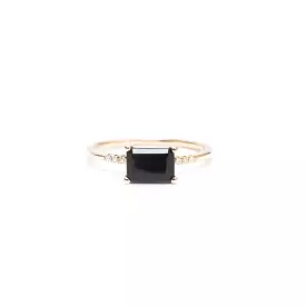 East West Onyx Equilibrium Ring