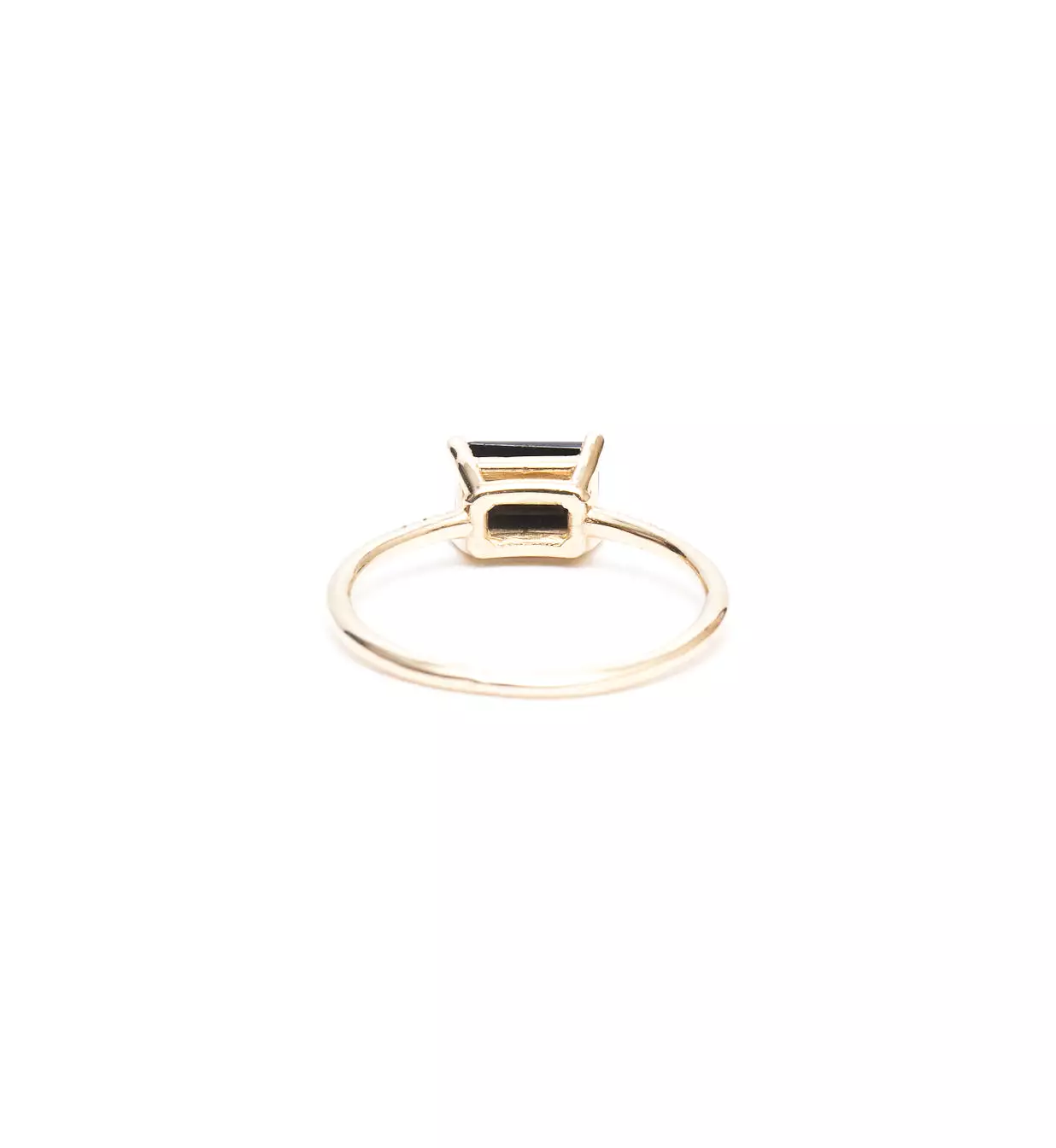 East West Onyx Equilibrium Ring