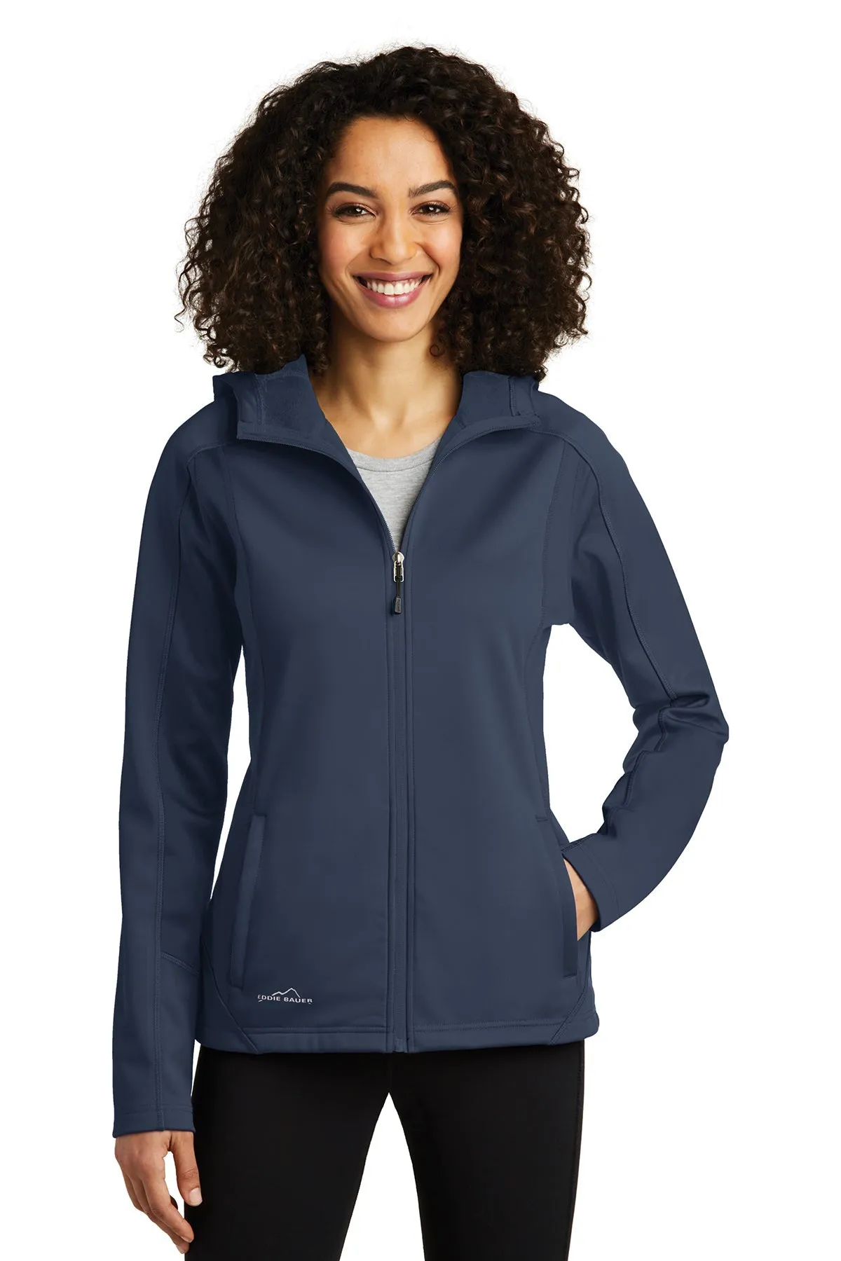 Eddie Bauer Ladies Trail Custom Soft Shell Jackets, River Blue