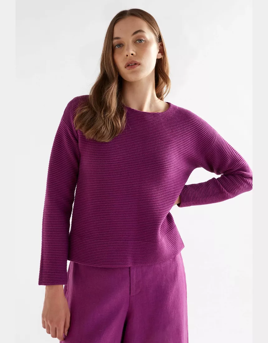 Elk - Neiu Ottoman Sweater Magenta