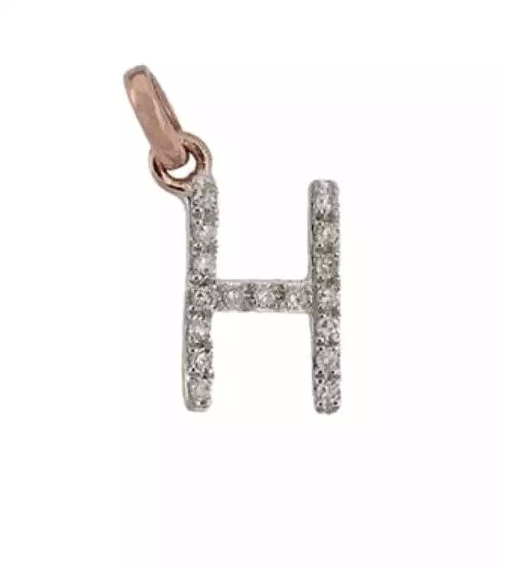 Gold & Diamond Initial Charm