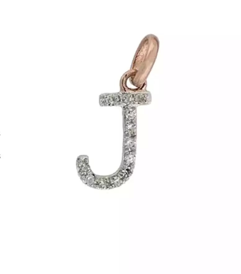 Gold & Diamond Initial Charm