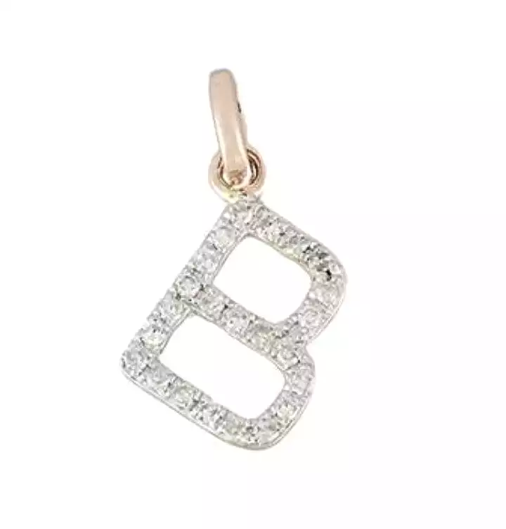 Gold & Diamond Initial Charm