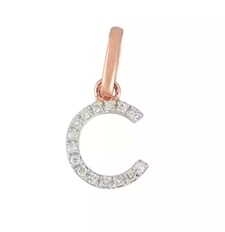 Gold & Diamond Initial Charm