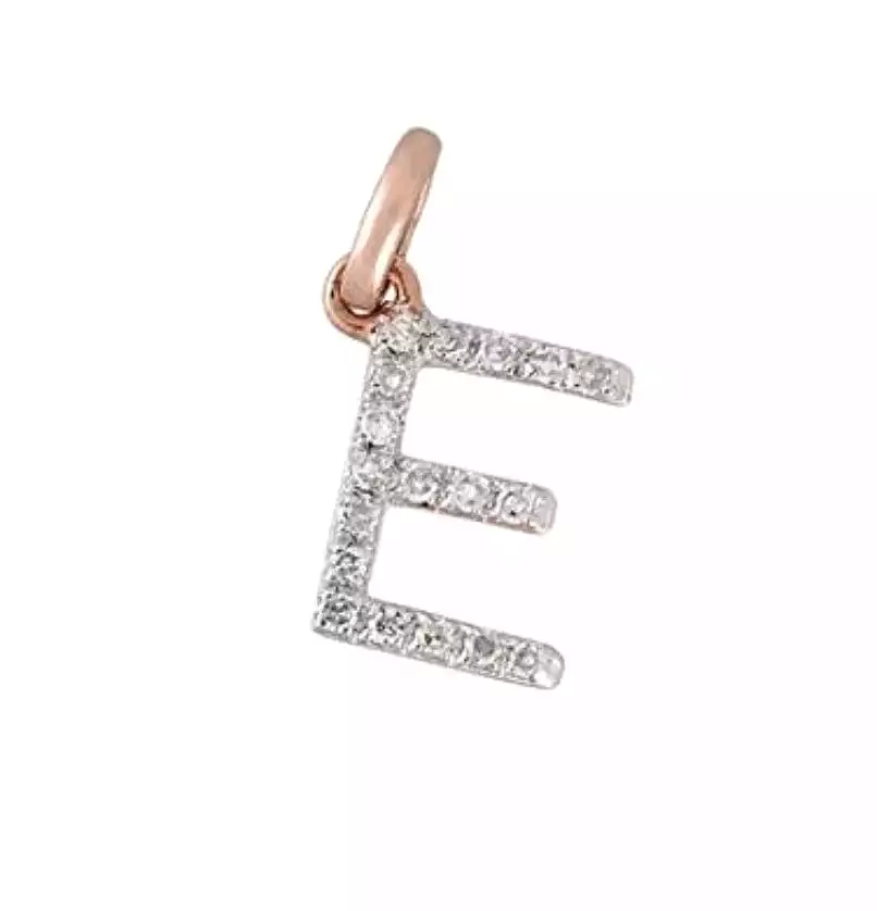 Gold & Diamond Initial Charm