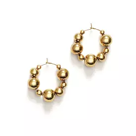 Goldie Hoop Earrings, Gold