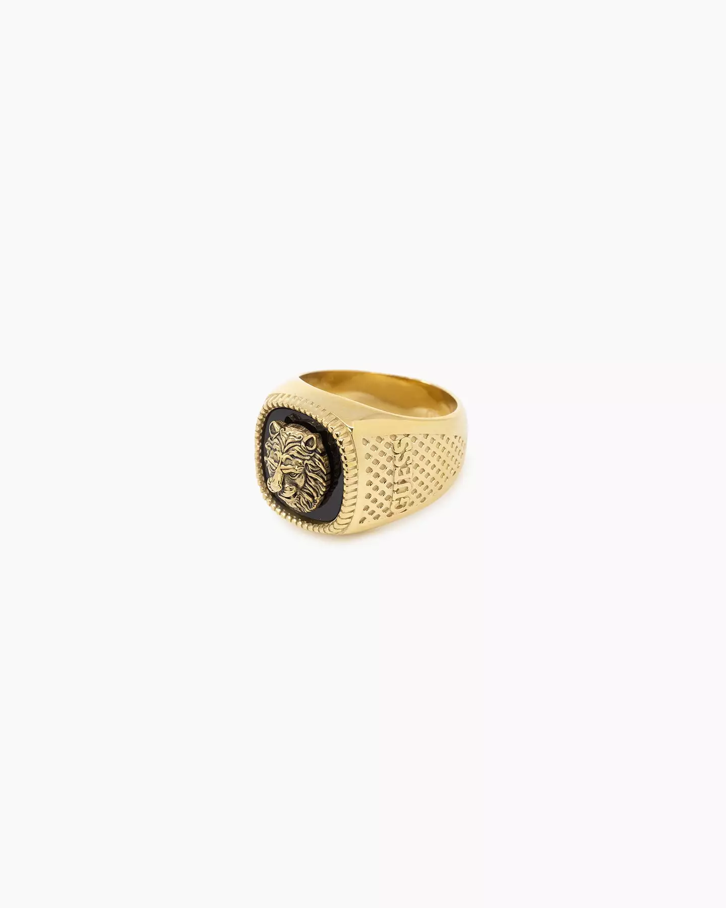 Guess Mainline Lion King Ring Gold