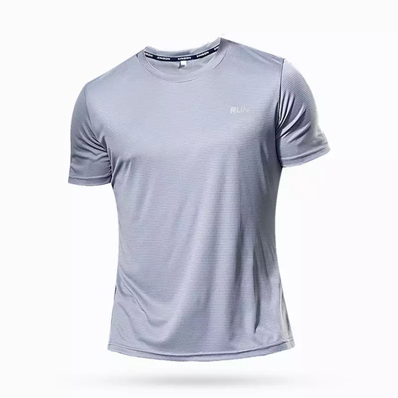 High Quality Polyester Men's Sport T Shirt Quick Dry for Fitness Training Exercise Gym Sport