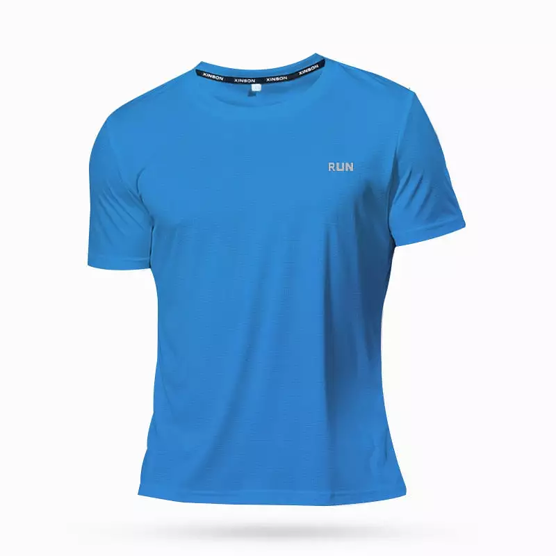 High Quality Polyester Men's Sport T Shirt Quick Dry for Fitness Training Exercise Gym Sport