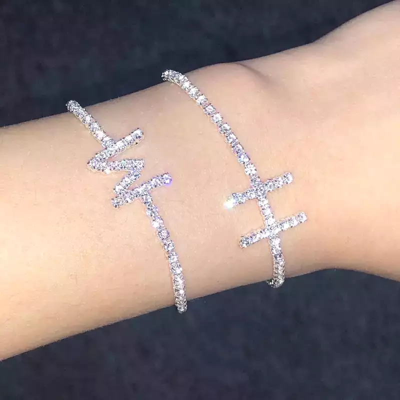 Initial Diamond Anklet