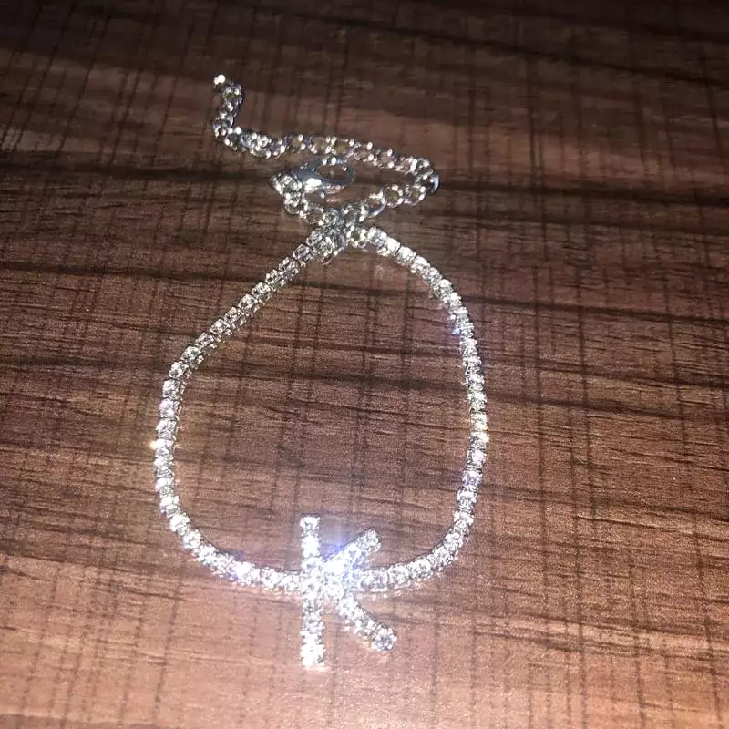 Initial Diamond Anklet