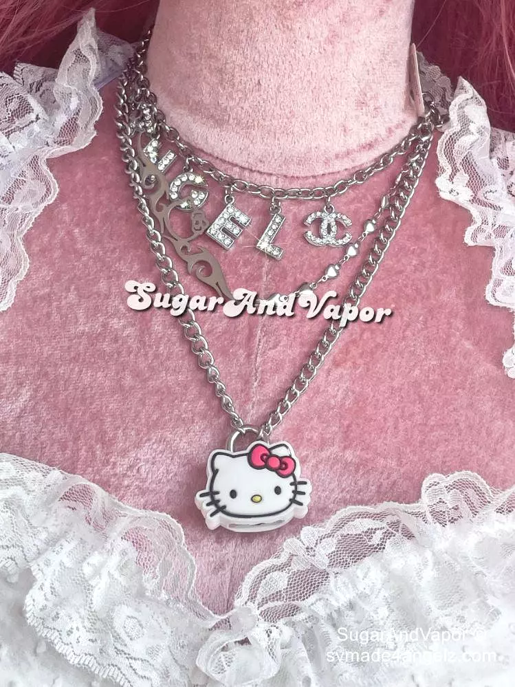 Kawaii Bear Kitten Lock Necklace