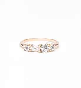 Linear Diamond Ring