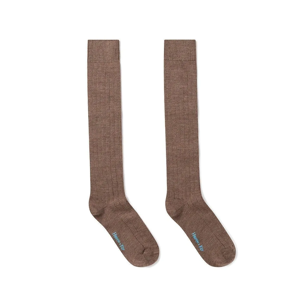 Long Mid Brown Heavy Sports Wool Socks