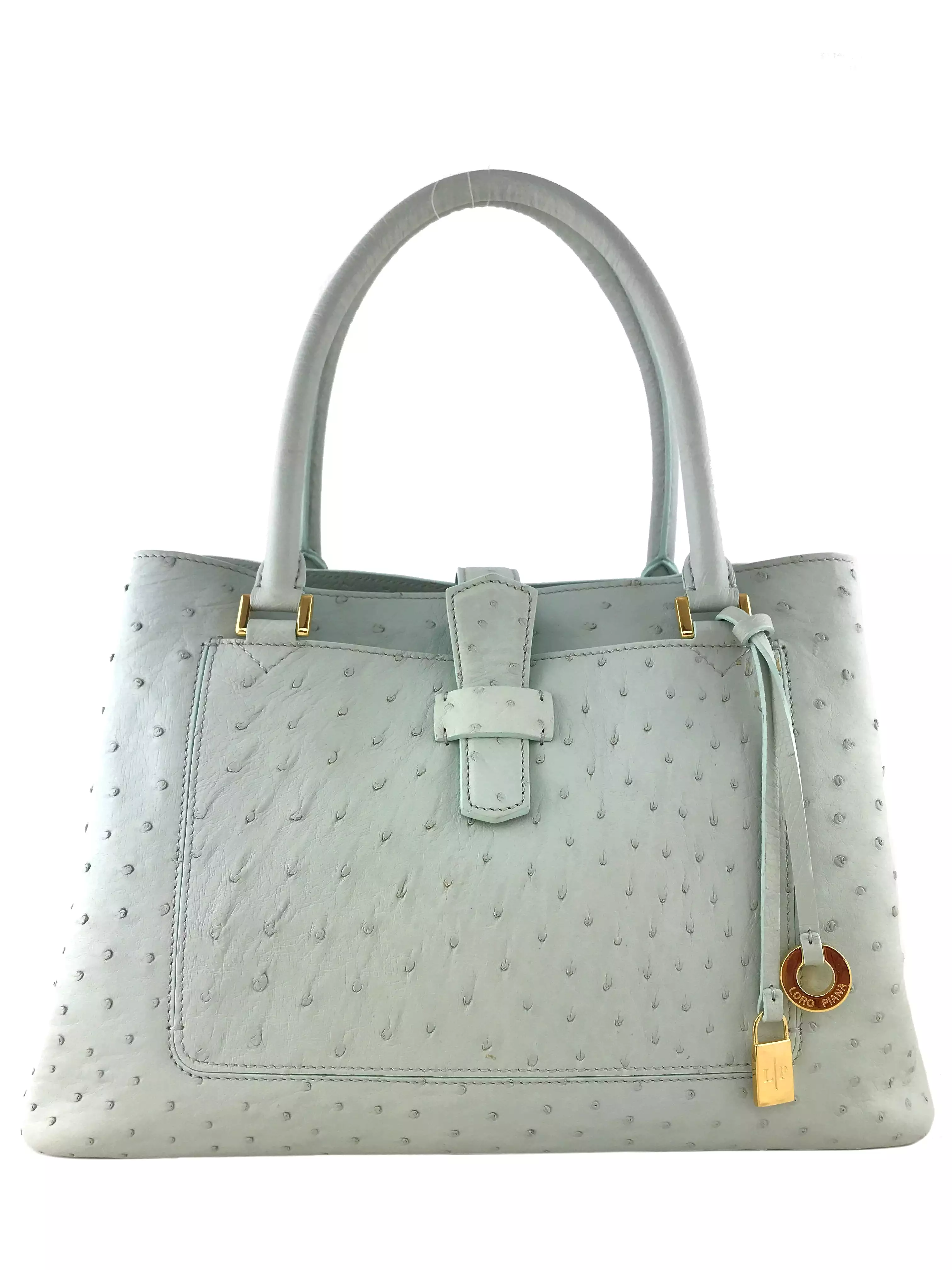 Loro Piana Ostrich Bellevue Bag