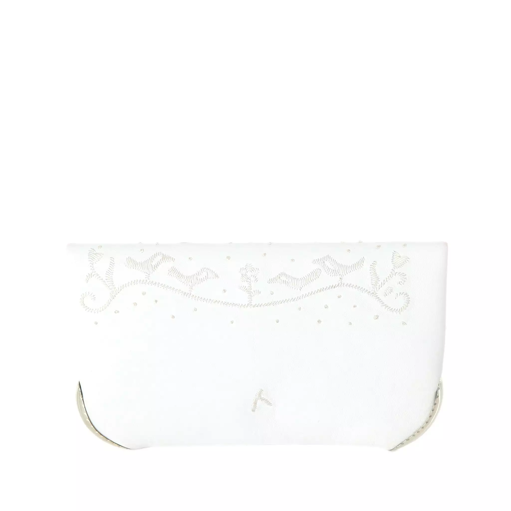 Lovebirds Wedding Clutch Bag in White